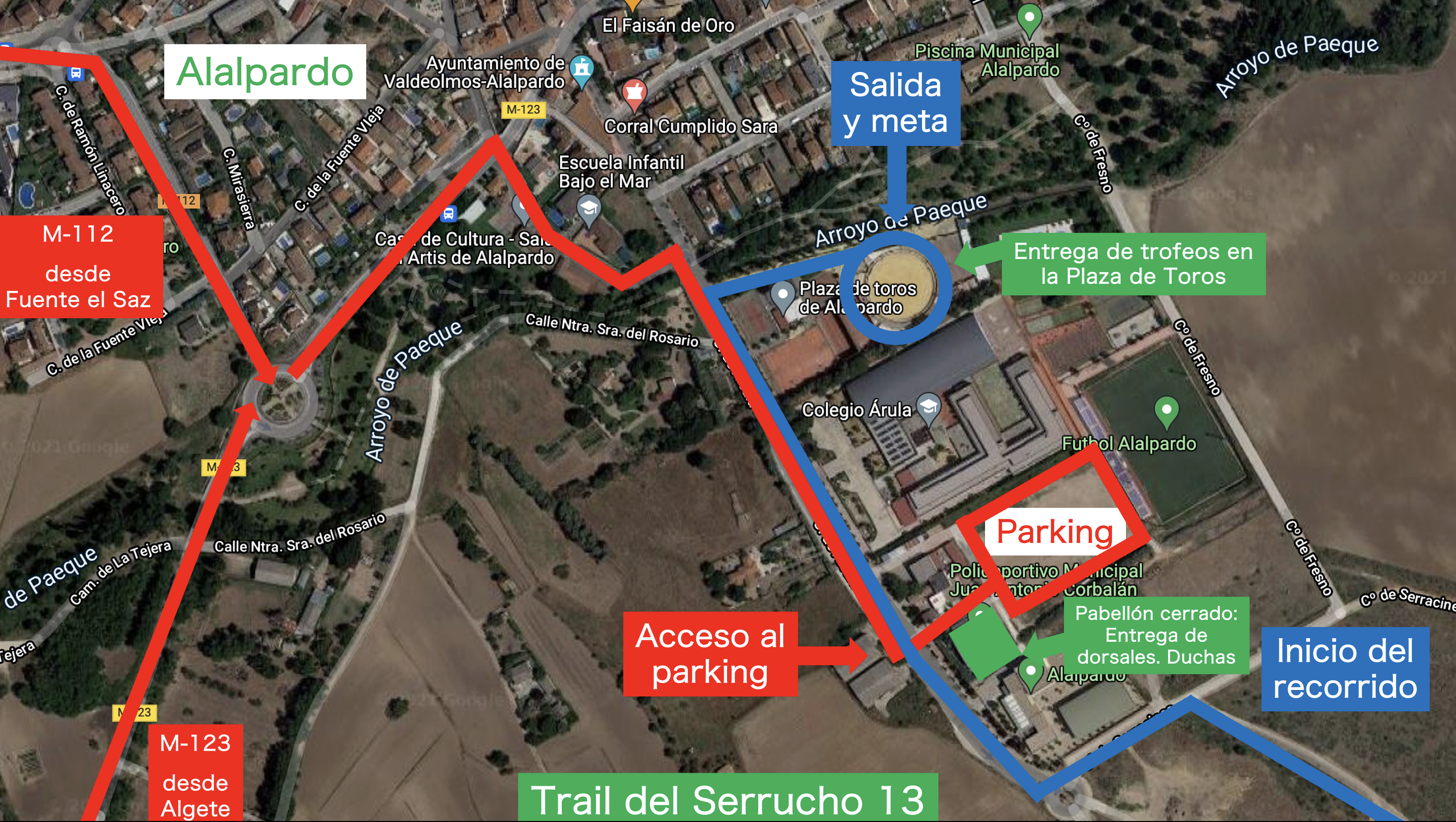 Trail del Serrucho 13 - Como llegar