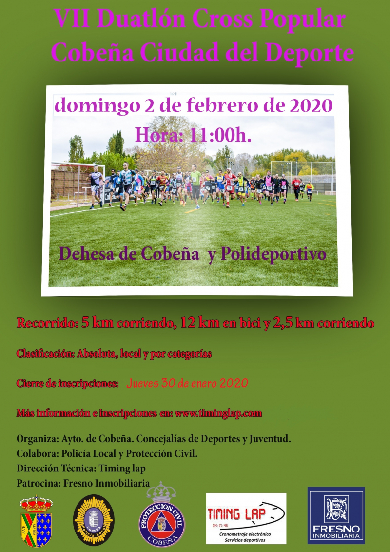 VII DUATLÓN CROSS POPULAR COBEÑA CIUDAD DEL DEPORTE - Inscríbete