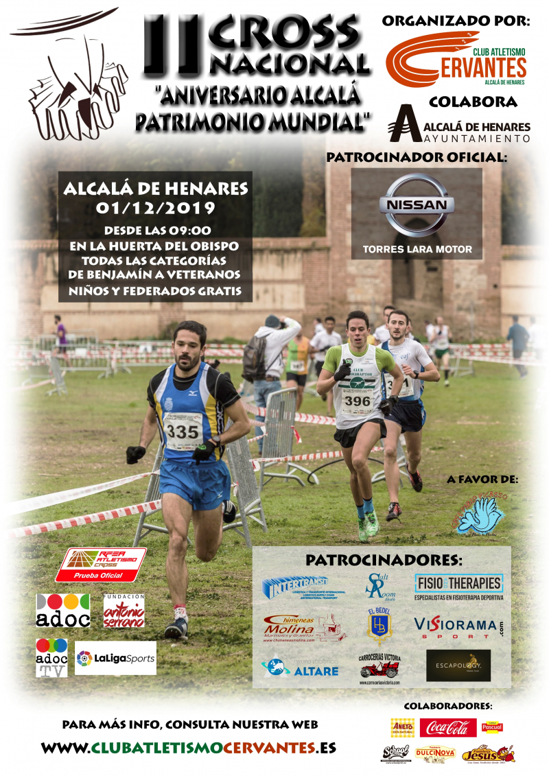 II CROSS NACIONAL ANIVERSARIO ALCALÁ PATRIMONIO MUNDIAL - Inscriu-te