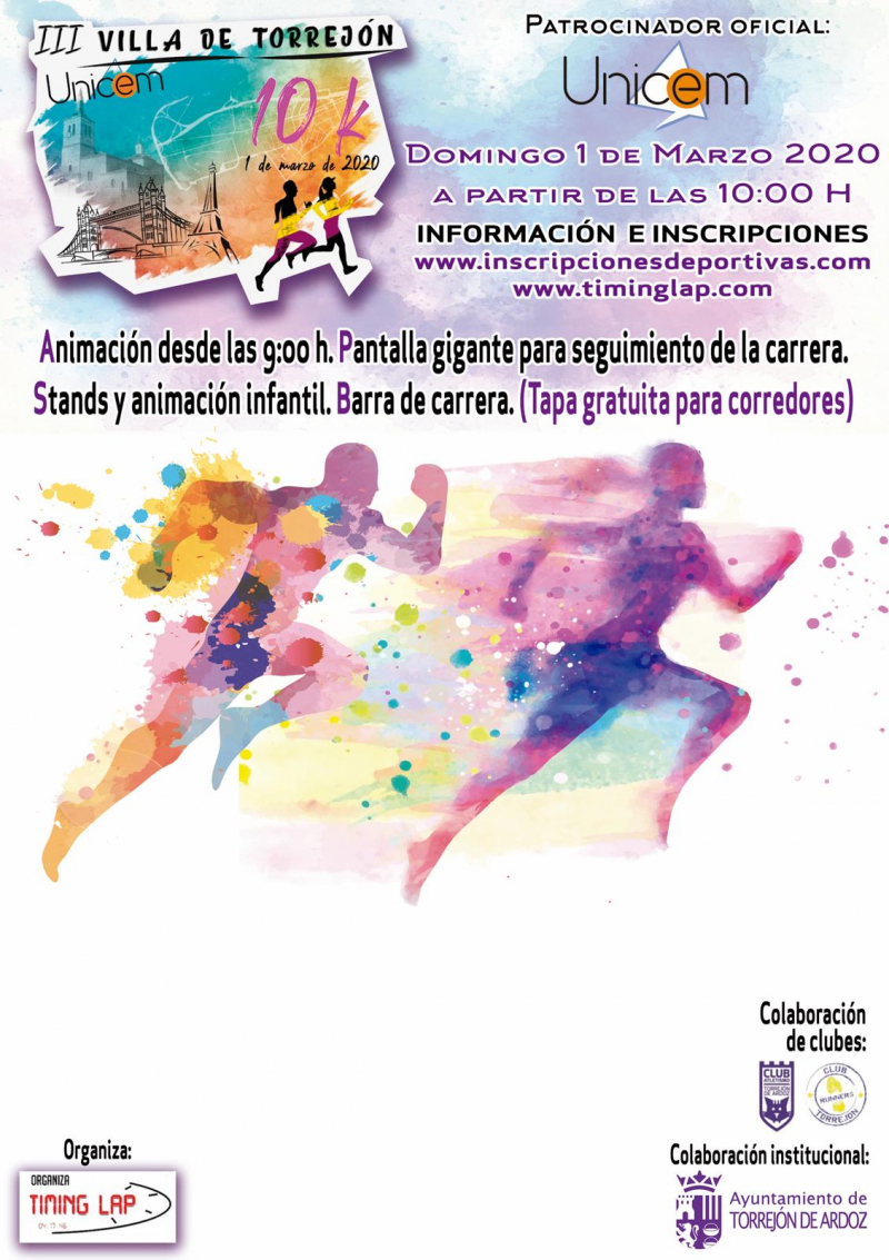 III VILLA DE TORREJON  10K  - Inscrivez-vous