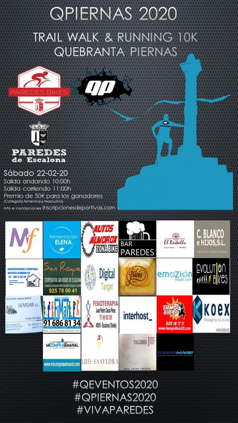 TRAIL WALK & RUNNING 10K  QUEBRANTA PIERNAS - Inscríbete