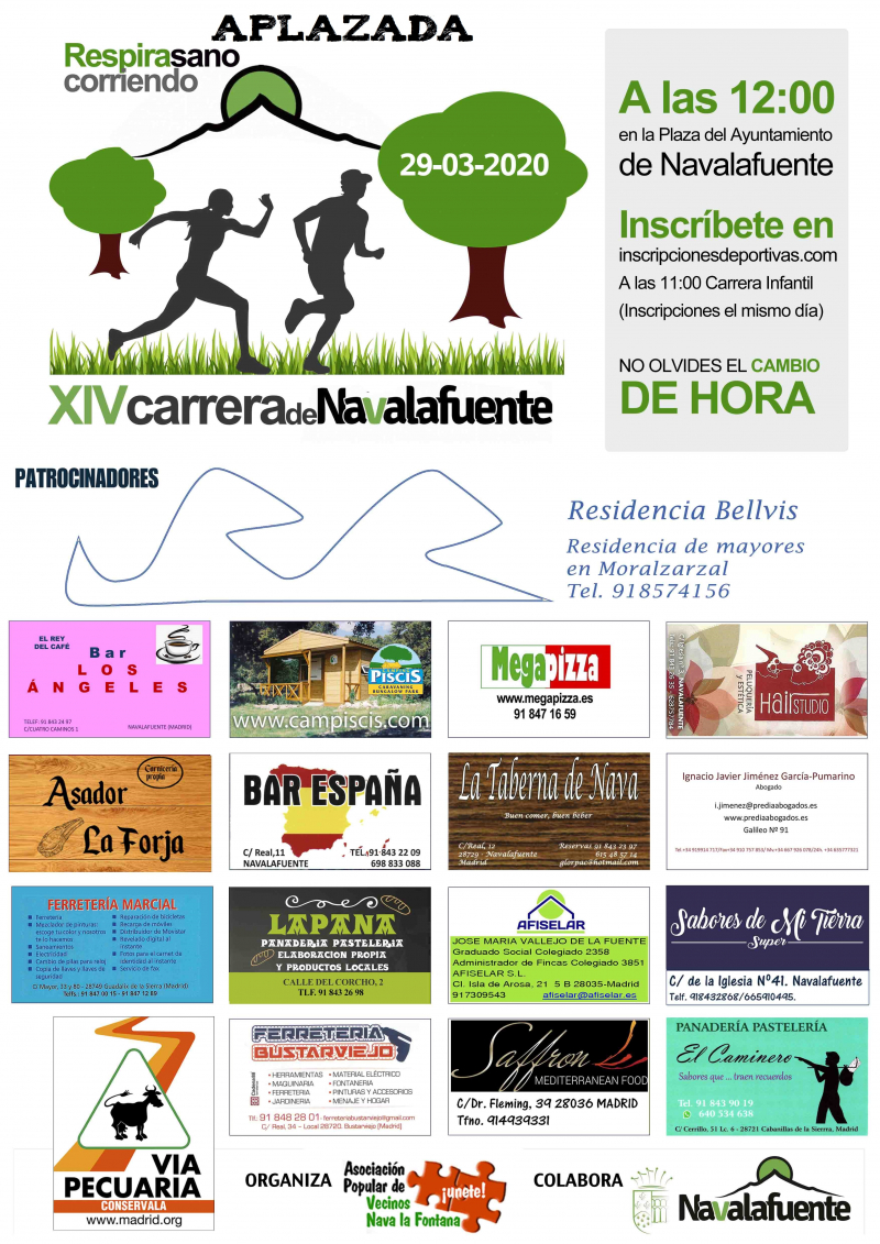 XIV CARRERA DE FONDO DE NAVALAFUENTE - Inscríbete