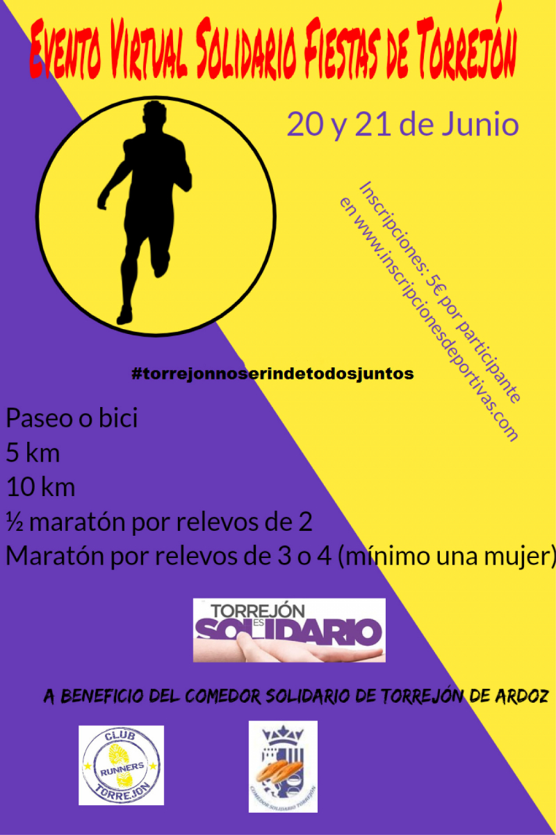 EVENTO VIRTUAL SOLIDARIO FIESTAS DE TORREJÓN - Inscriu-te