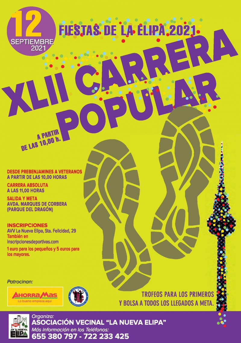 42 CARRERA POPULAR FIESTAS DE LA ELIPA - Inscríbete