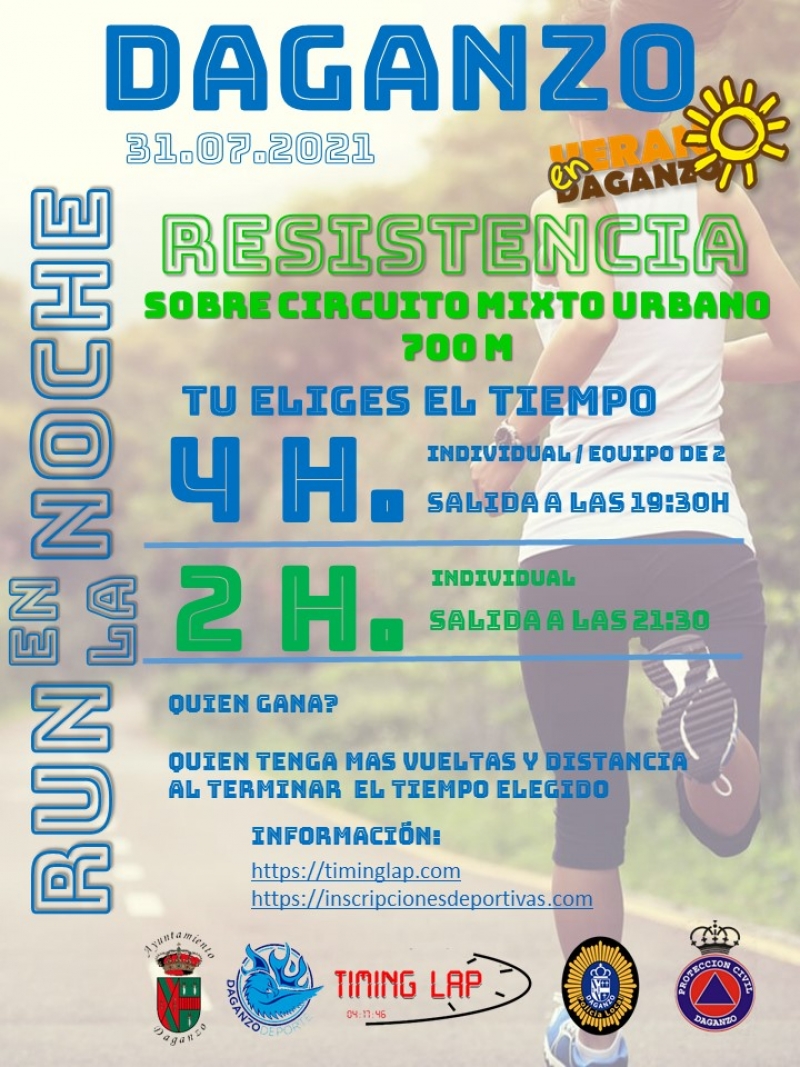 4H RUN EN LA NOCHE VILLA DE DAGANZO - Inskriba zaitez