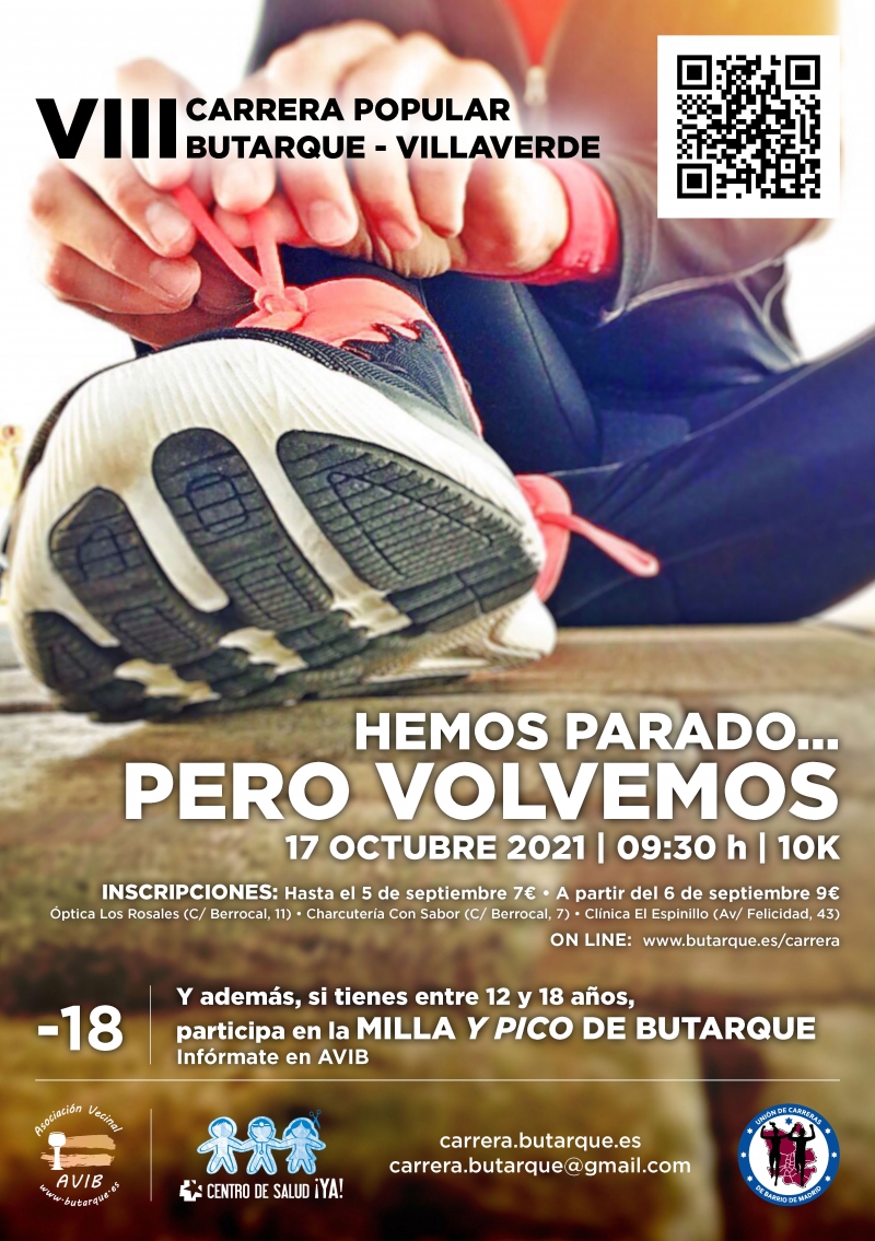 VIII CARRERA POPULAR BUTARQUE-VILLAVERDE 2021 - Register