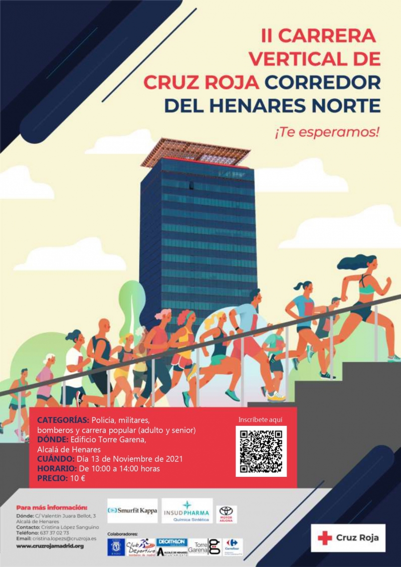 II CARRERA VERTICAL TORREGARENA, CRUZ ROJA CORREDOR DEL HENARES NORTE - Inscriu-te
