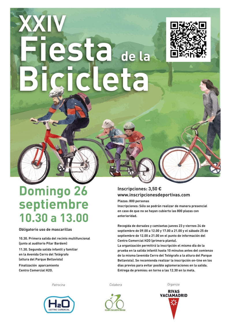 XXIV FIESTA DE LA BICICLETA DE RIVAS - Inscríbete