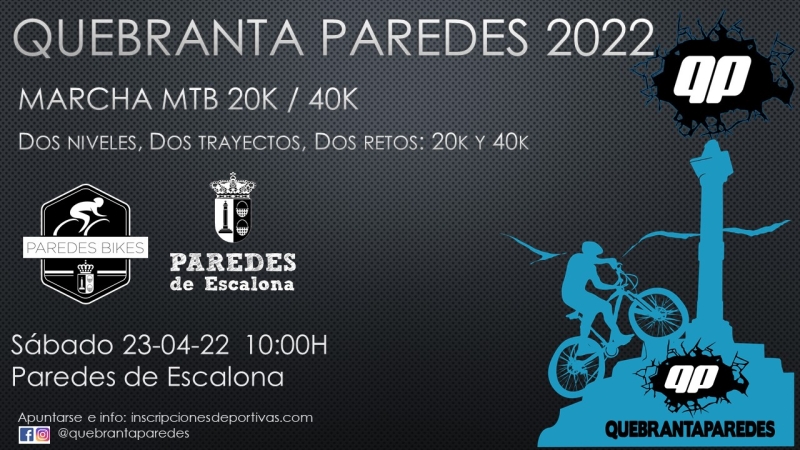 QUEBRANTA PAREDES BIKE 2022 - Inscríbete