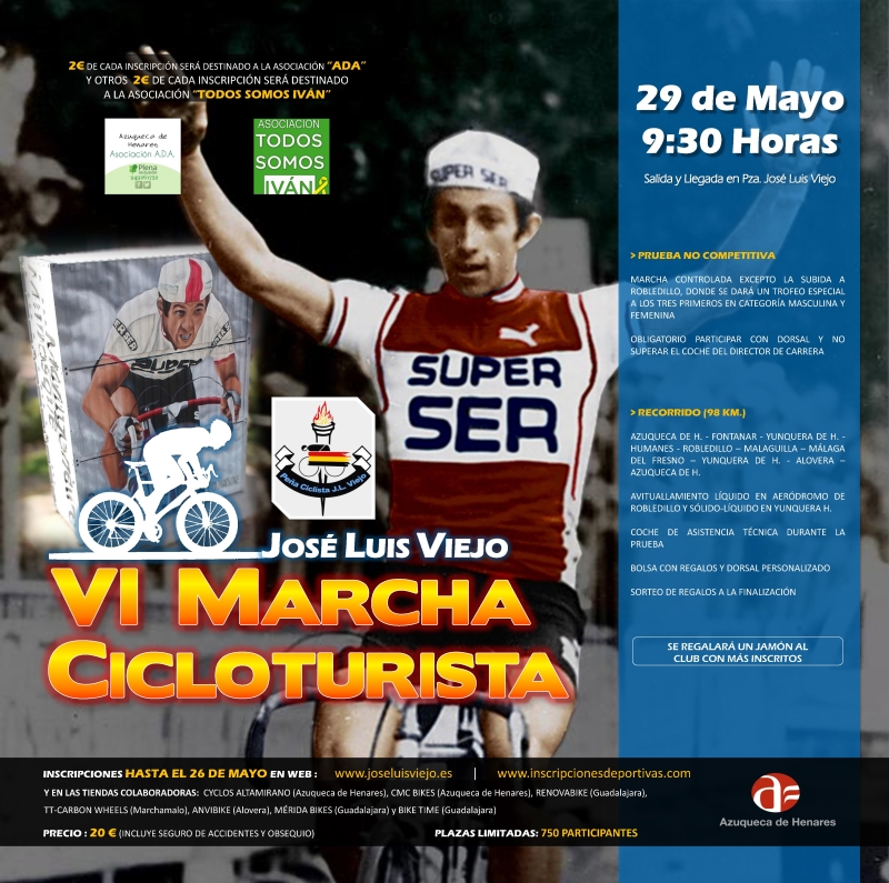 VI MARCHA CICLOTURISTA JOSE LUIS VIEJO 2022 - Inscríbete