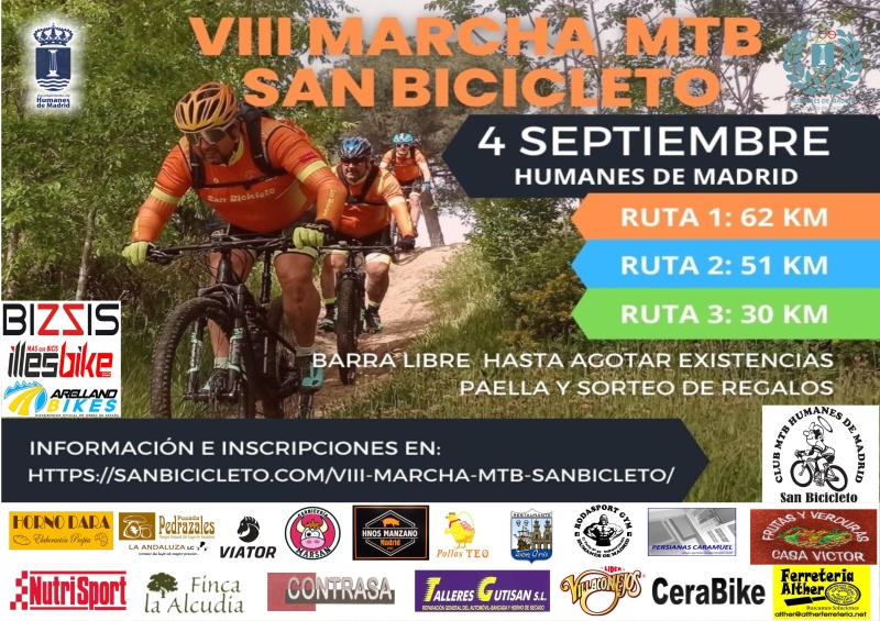 VIII MARCHA MTB SAN BICICLETO  - Inscríbete