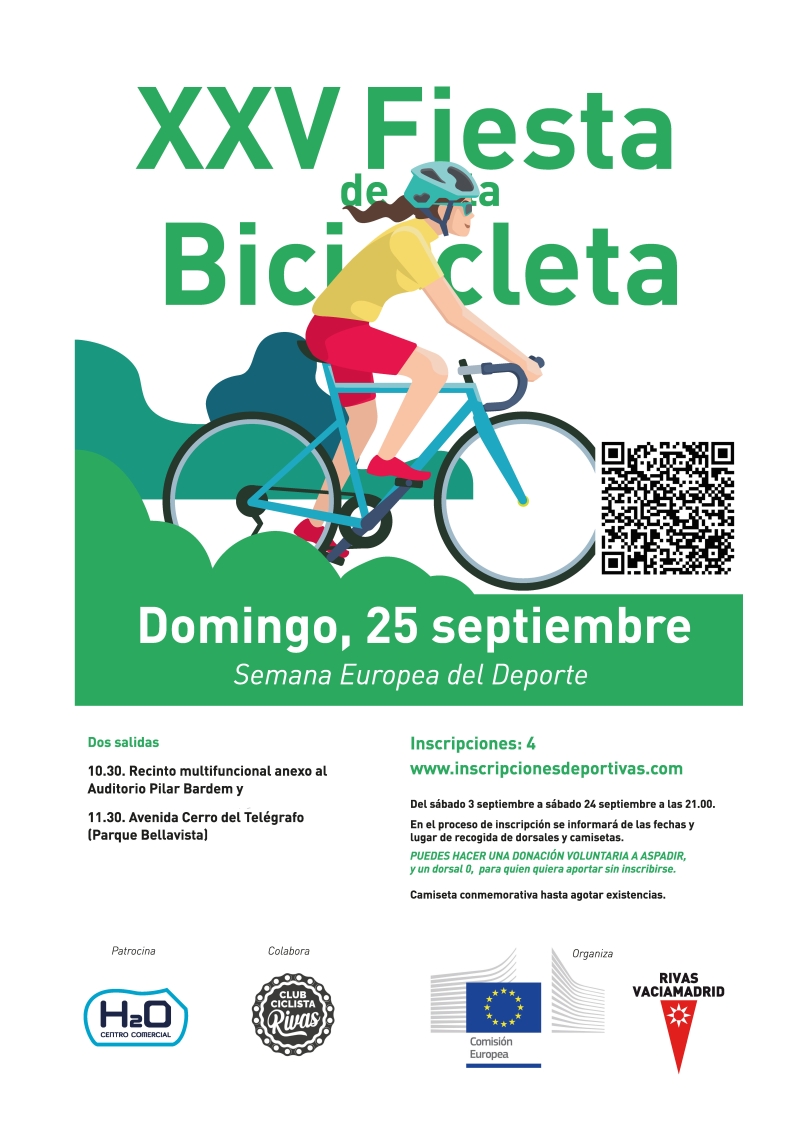 XXV FIESTA DE LA BICICLETA DE RIVAS - Inscríbete