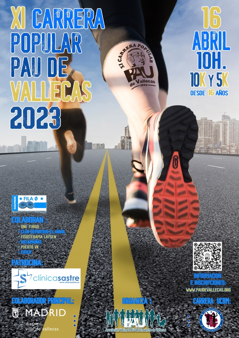 XI CARRERA POPULAR PAU DE VALLECAS - Inscrivez-vous