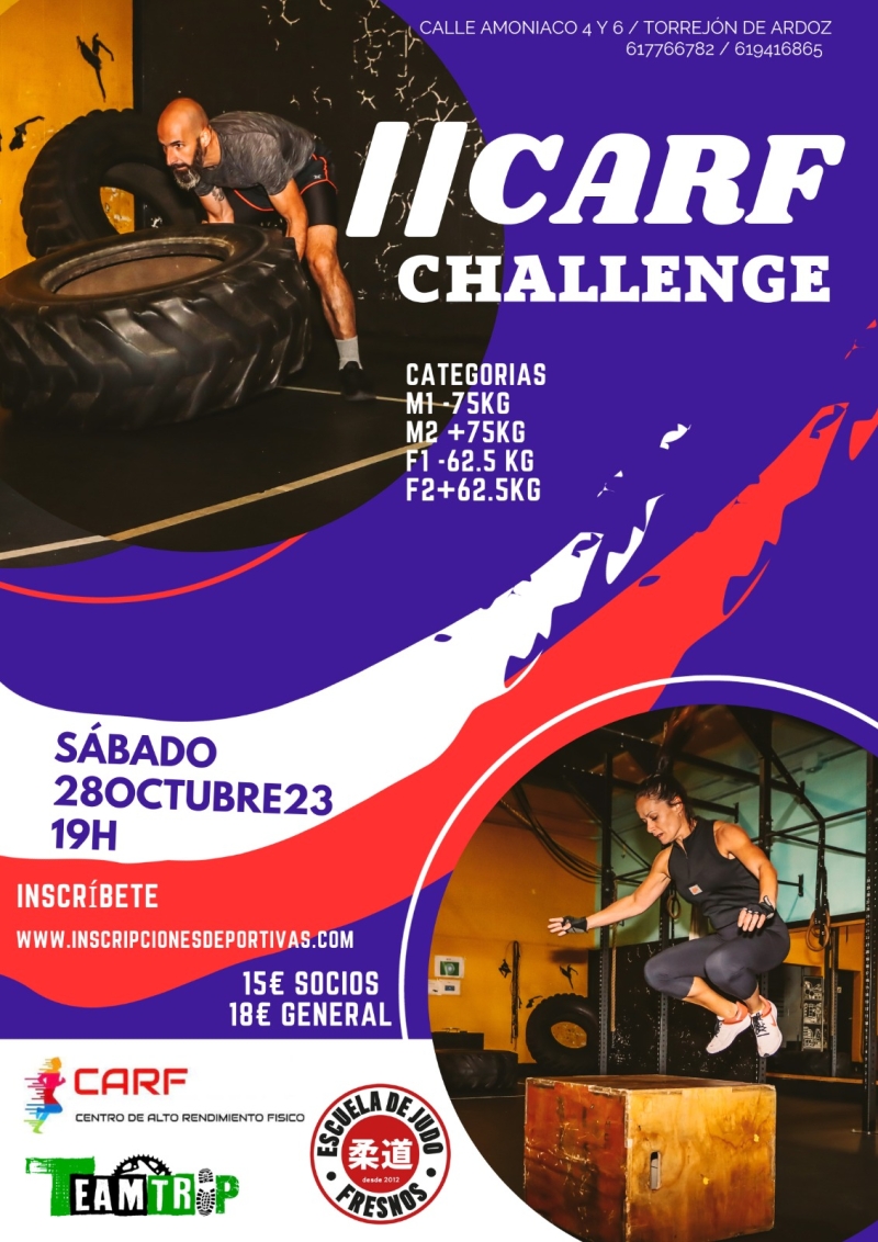 II CARF CHALLENGE TORREJÓN - Inscríbete