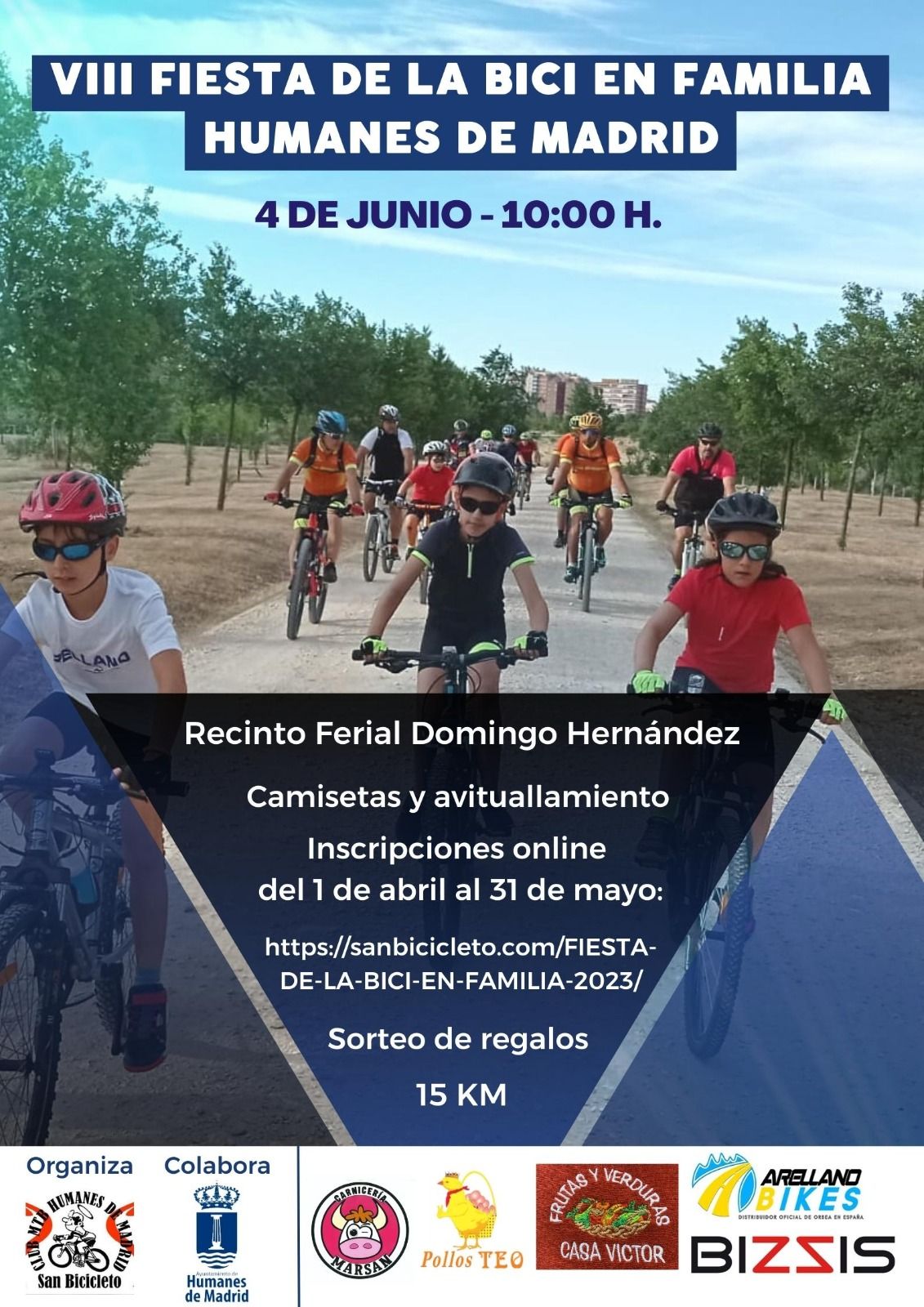 FIESTA DE LA BICICLETA EN FAMILIA HUMANES 2023 - Inscríbete