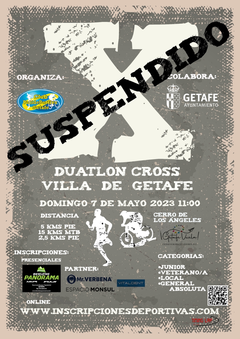 X DUATLÓN CROSS VILLA DE GETAFE - Inscríbete