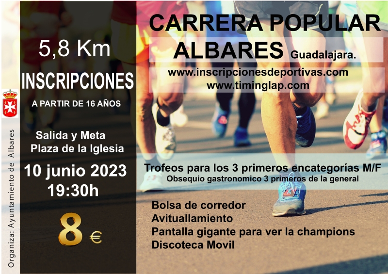 V CARRERA POPULAR ALBARES - Inscríbete