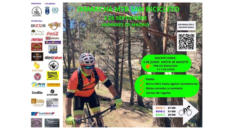 IX MARCHA MTB SAN BICICLETO - Inscríbete