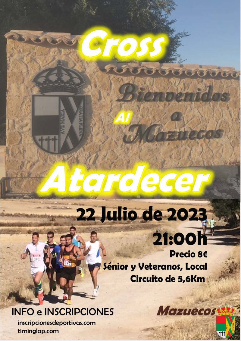 CROSS AL ATARDECER, MAZUECOS 2023 - Inscríbete