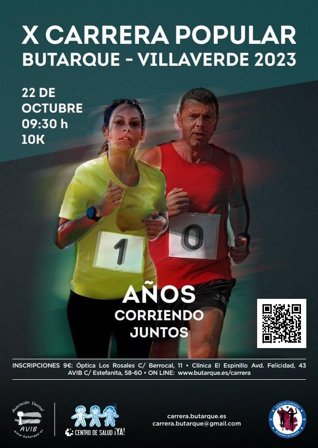 X CARRERA POPULAR BUTARQUE-VILLAVERDE 2023 - Inscriu-te