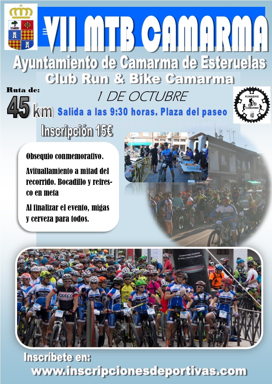 VII MARCHA MTB CAMARMA - Inscríbete