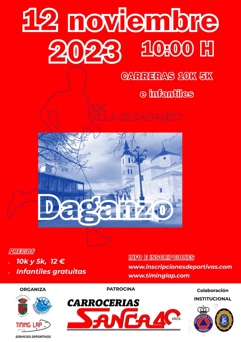23 CARRERA POPULAR VILLA DE DAGANZO 2023 - Iscriviti