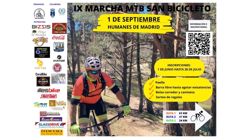 IX MARCHA MTB SAN BICICLETO 2024 - Inscríbete