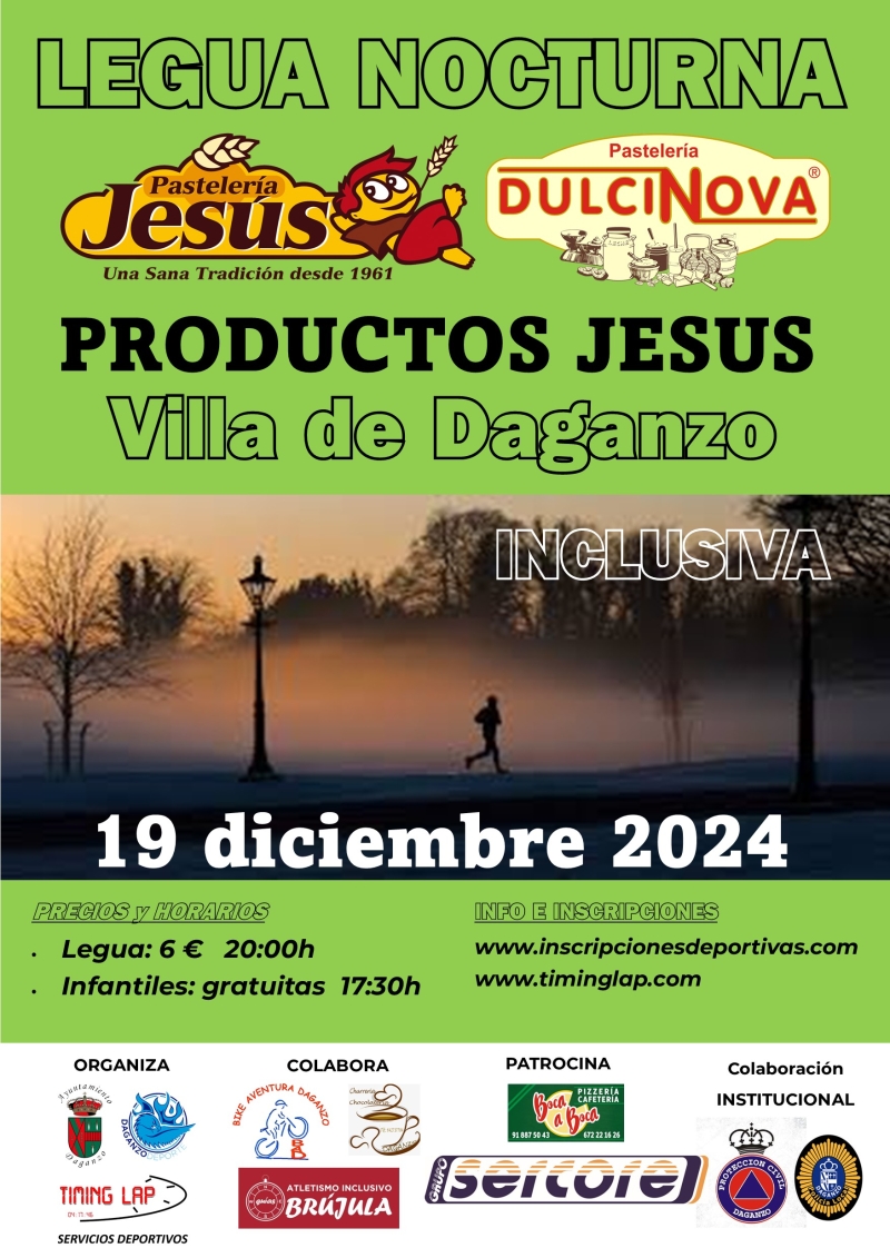 XVII LEGUA NOCTURNA PRODUCTOS JESÚS VILLA DE DAGANZO 2024 - Inscríbete