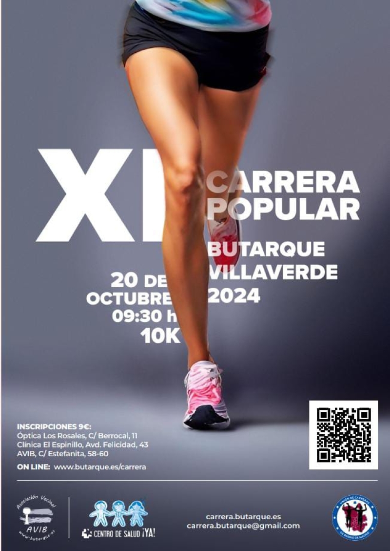 XI CARRERA POPULAR BUTARQUE-VILLAVERDE 2024 - Inscríbete