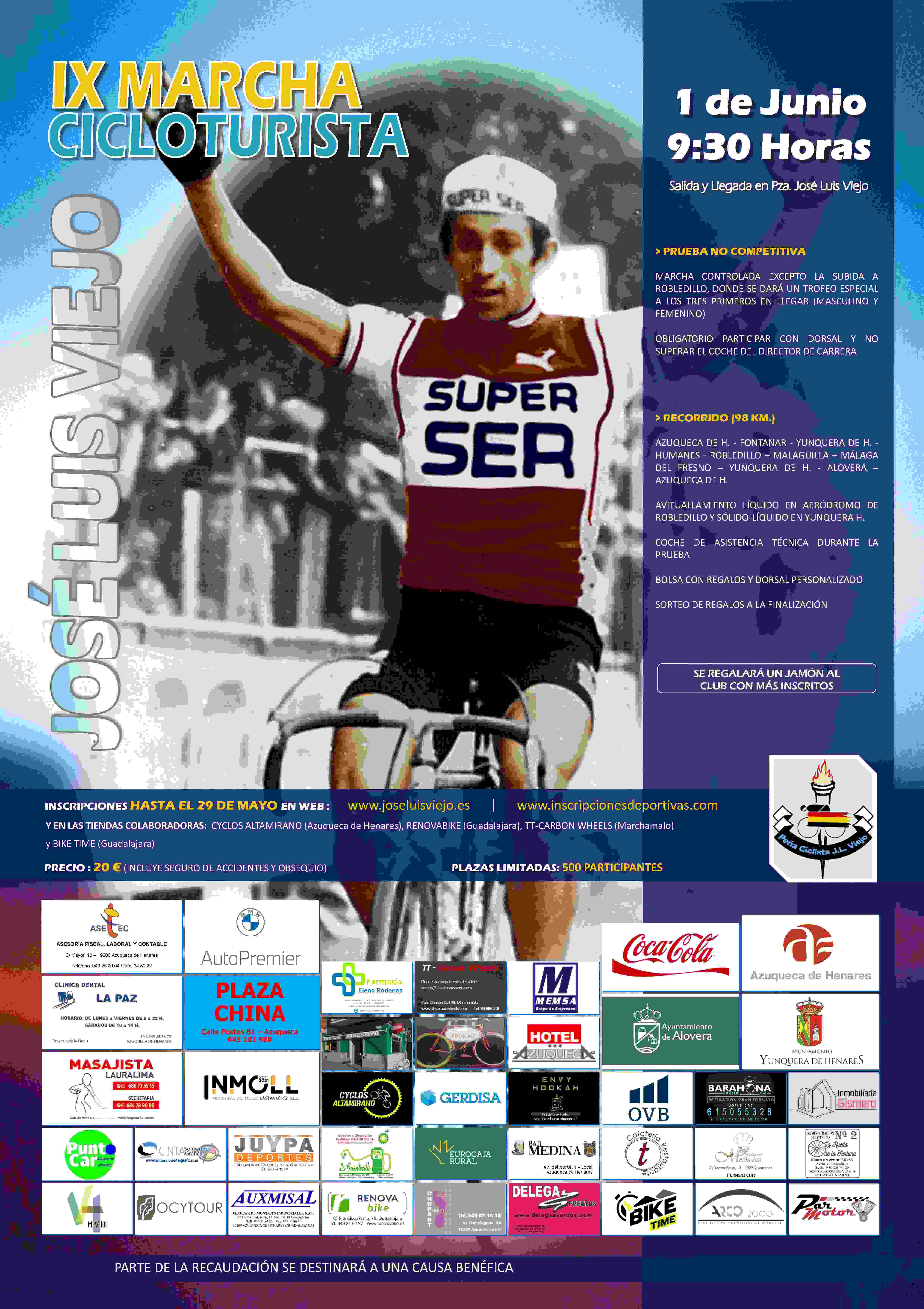 IX MARCHA CICLOTURISTA JOSE LUIS VIEJO 2025 - Inscríbete