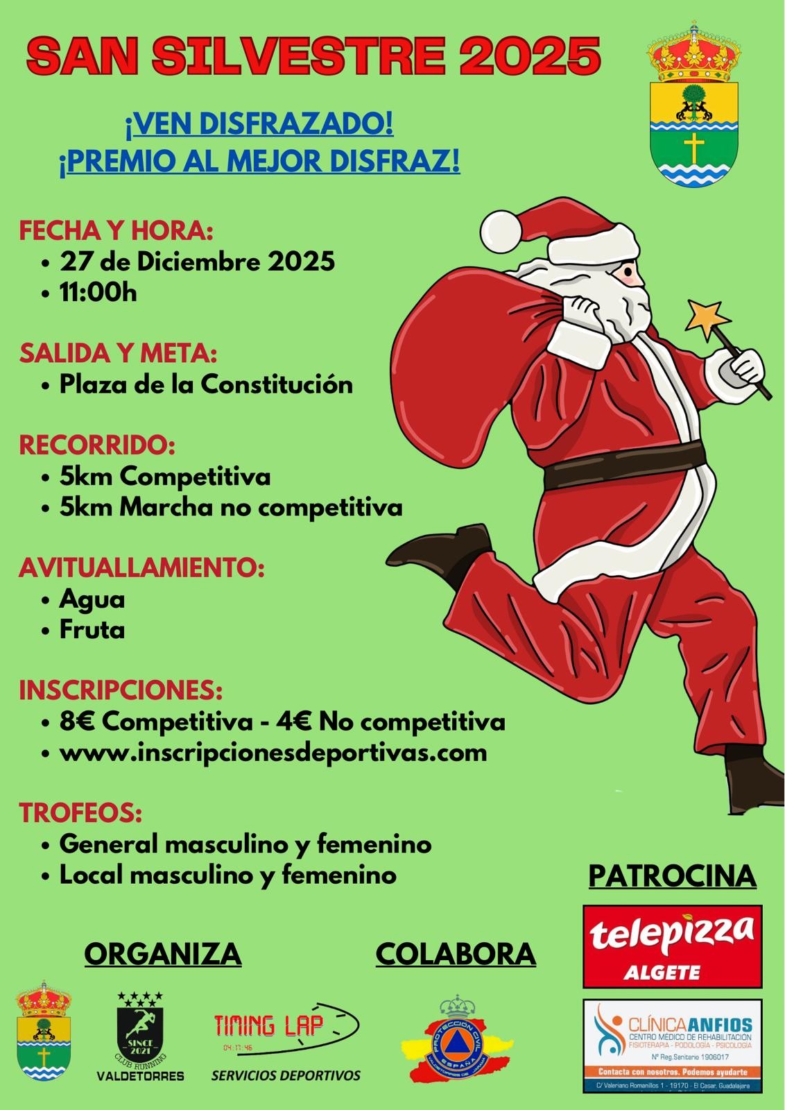 SAN SILVESTRE VALDETORRES DE JARAMA 2025 - Inscríbete