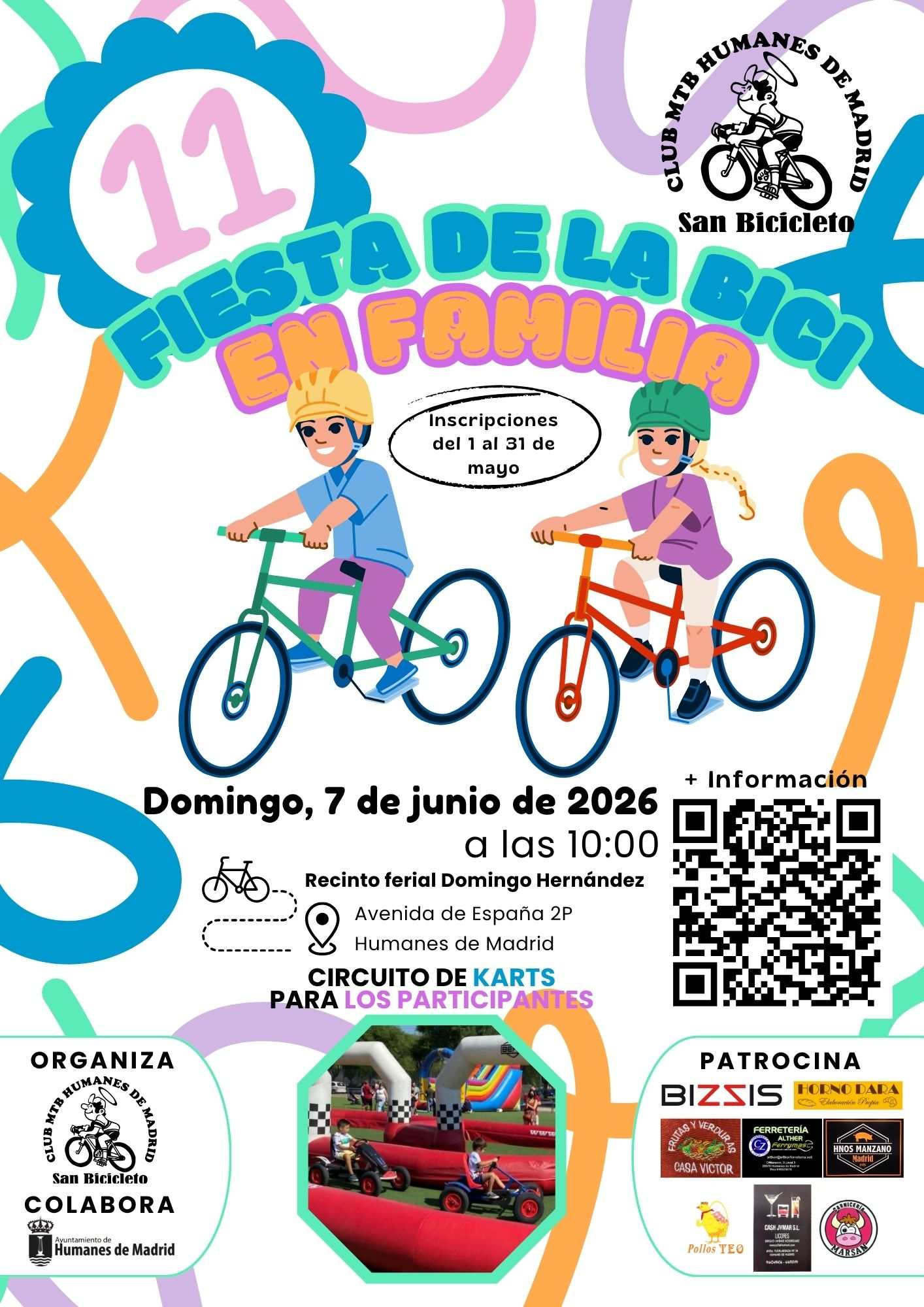 XI FIESTA DE LA BICICLETA EN FAMILIA HUMANES 2026 - Inscríbete