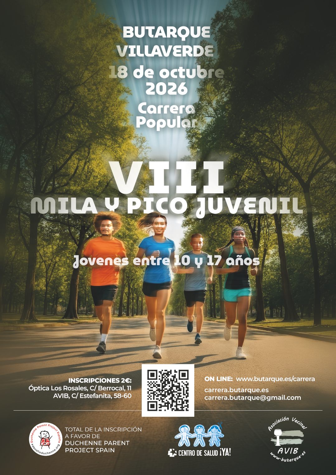 VIII MILLA Y PICO JUVENIL BUTARQUE-VILLAVERDE 2026 - Inscríbete