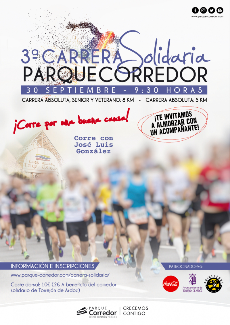 3ª CARRERA SOLIDARIA PARQUE CORREDOR - Inscríbete