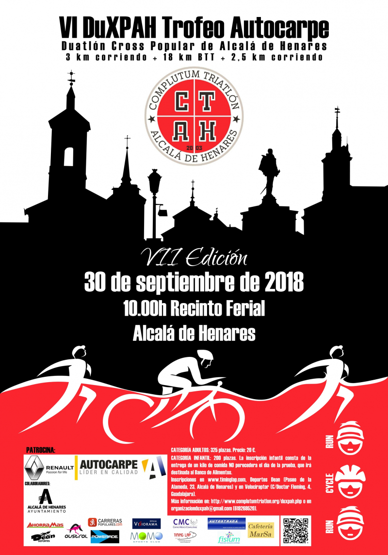 VII DUATLON CROSS DE ALCALÁ DE HENARES (TROFEO AUTOCARPE) - Register