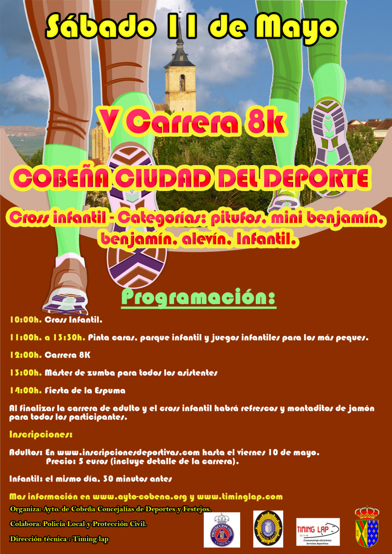 V CARRERA POPULAR 8K COBEÑA CIUDAD DEL DEPORTE - Register