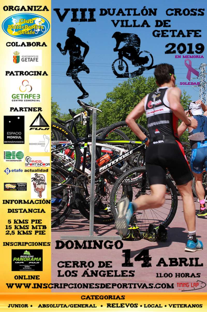 VIII DUATLÓN CROSS VILLA DE GETAFE - Inskriba zaitez