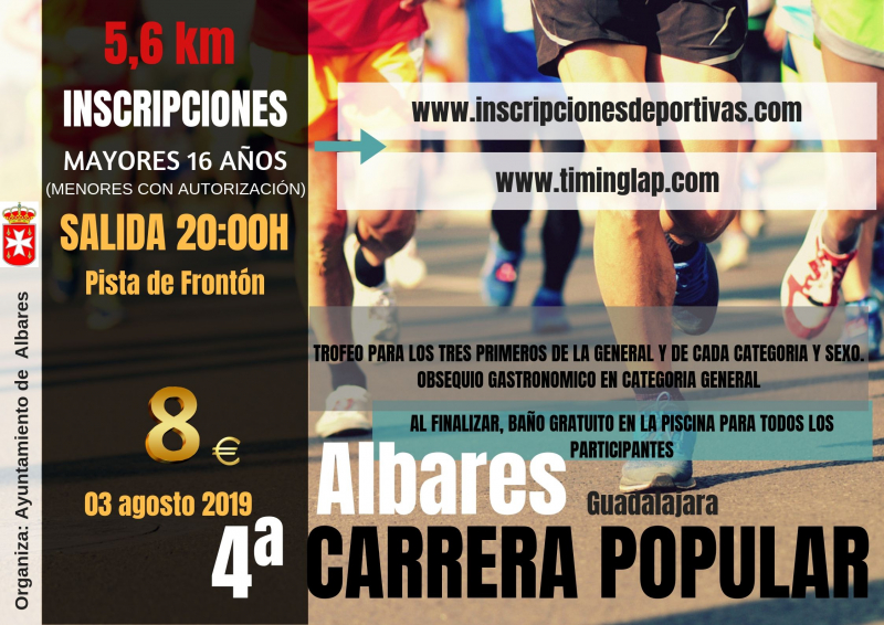 IV CARRERA POPULAR ALBARES - Inscríbete