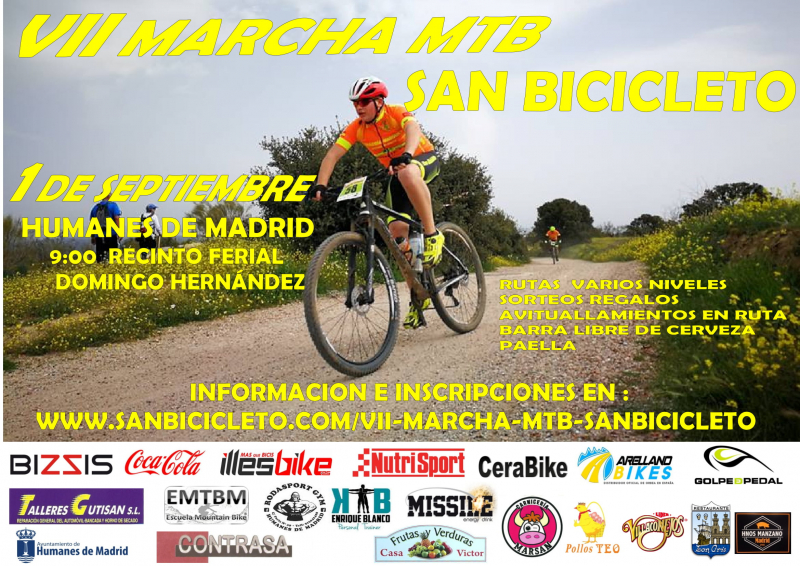 VII MARCHA MTB SAN BICICLETO - Inscríbete
