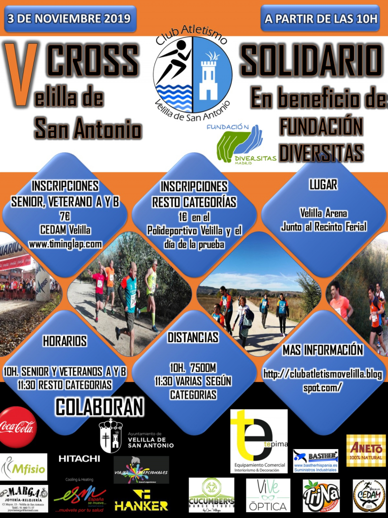 V CROSS SOLIDARIO VELILLA DE SAN ANTONIO - Inscreva-se V CROSS SOLIDARIO VELILLA DE SAN ANTONIO - Inscreva-se