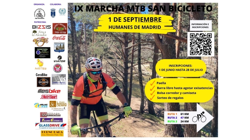 IX MARCHA MTB SAN BICICLETO 2024 - Inscríbete IX MARCHA MTB SAN BICICLETO 2024 - Inscríbete