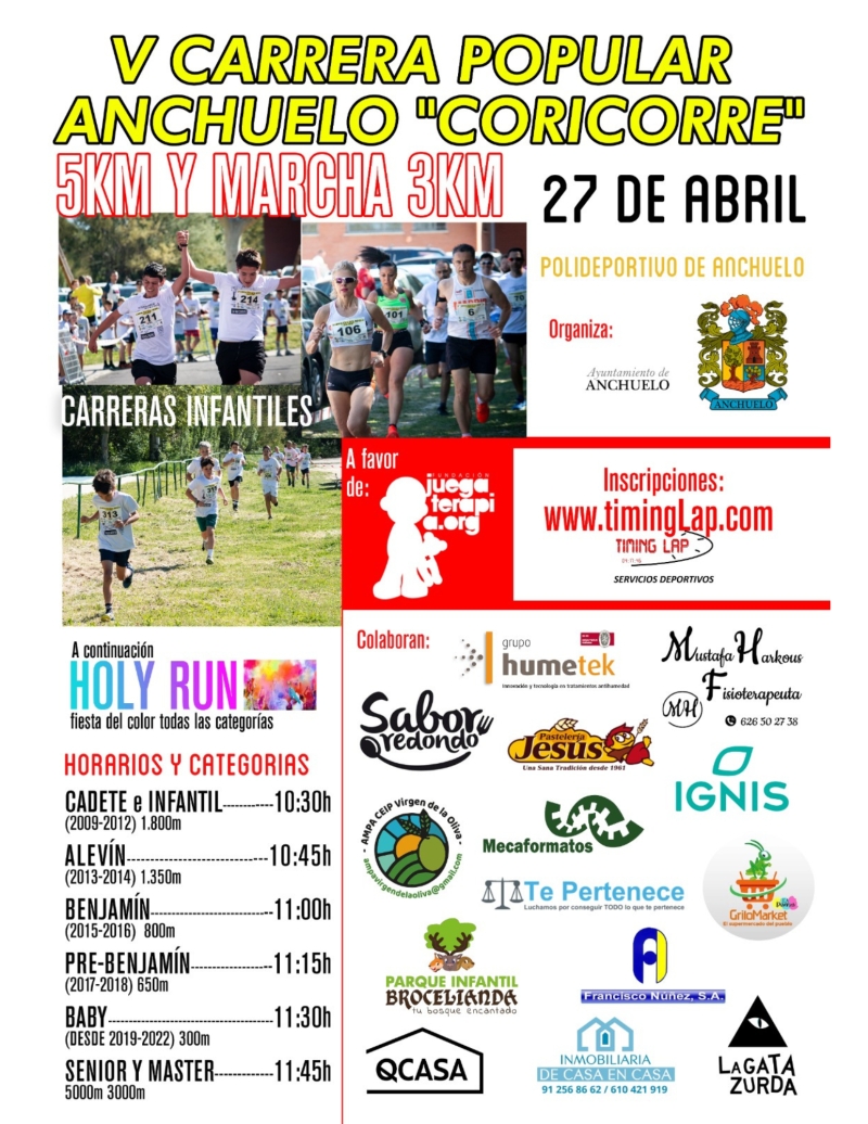 CARRERA POPULAR DE ANCHUELO CORICORRE 2025 - Inscríbete CARRERA POPULAR DE ANCHUELO CORICORRE 2025 - Inscríbete