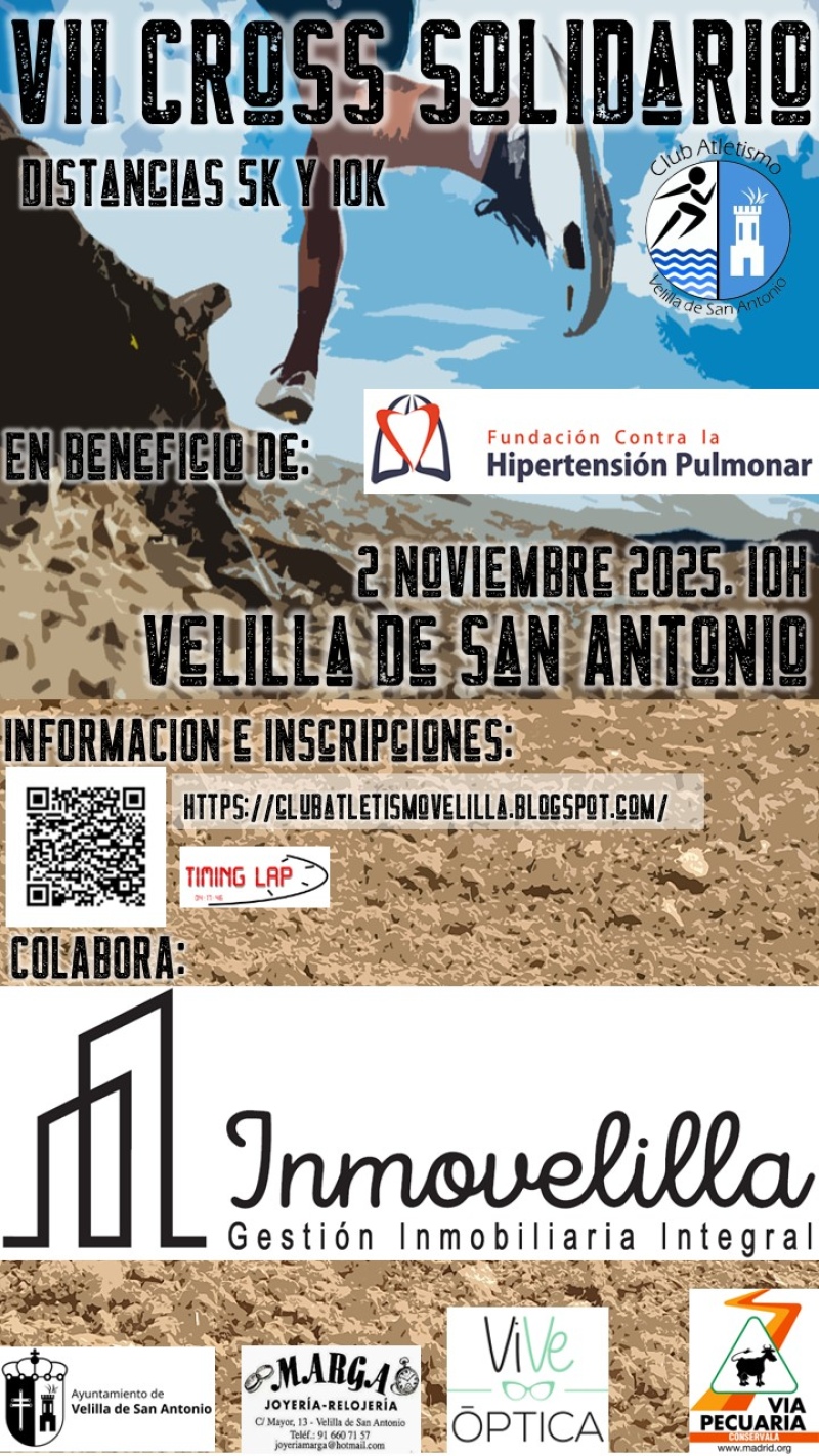 VII CROSS SOLIDARIO VELILLA DE SAN ANTONIO - Inscríbete VII CROSS SOLIDARIO VELILLA DE SAN ANTONIO - Inscríbete