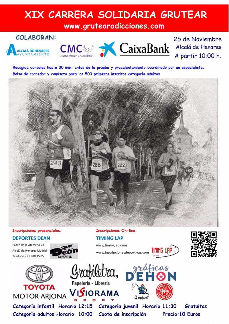 XIX CARRERA SOLIDARIA GRUTEAR - Inscríbete