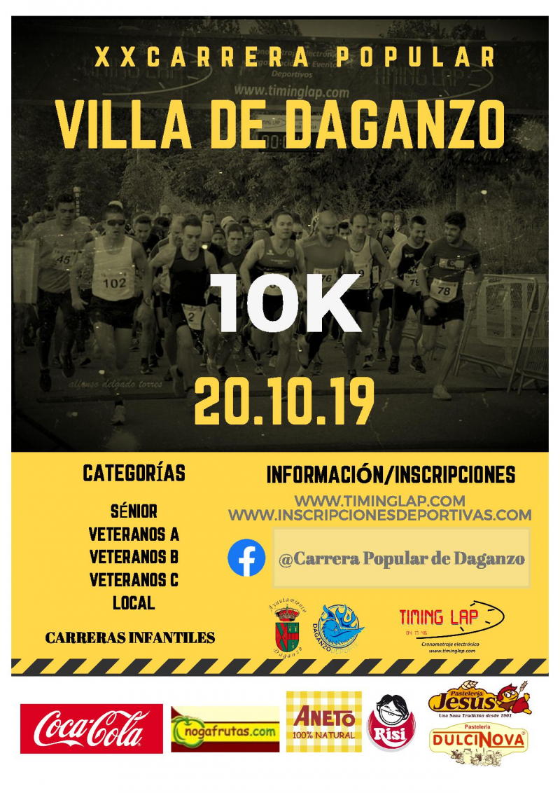 20 CARRERA POPULAR VILLA DE DAGANZO 10K - Inscríbete 20 CARRERA POPULAR VILLA DE DAGANZO 10K - Inscríbete