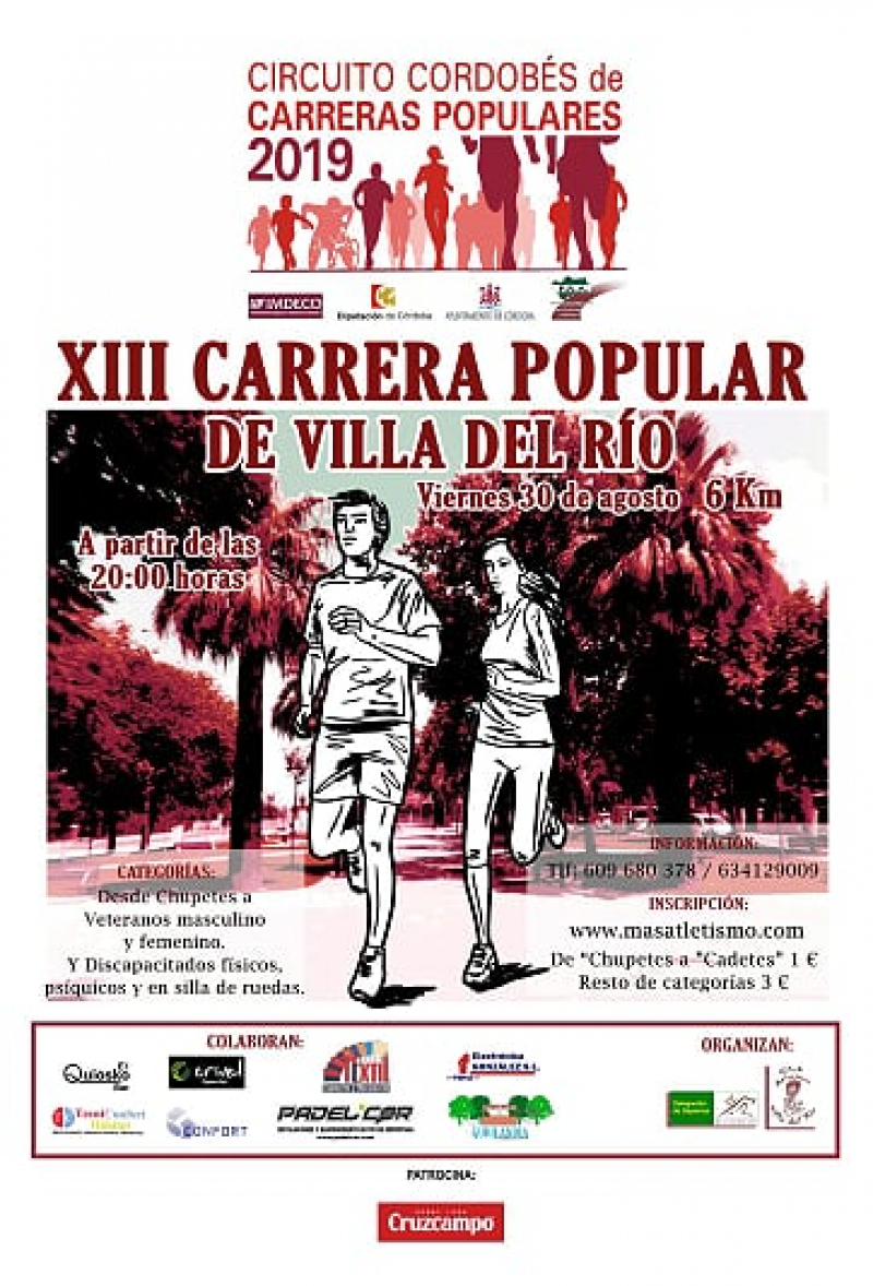 XIII CARRERA POPULAR DE VILLA DEL RIO - Inscríbete