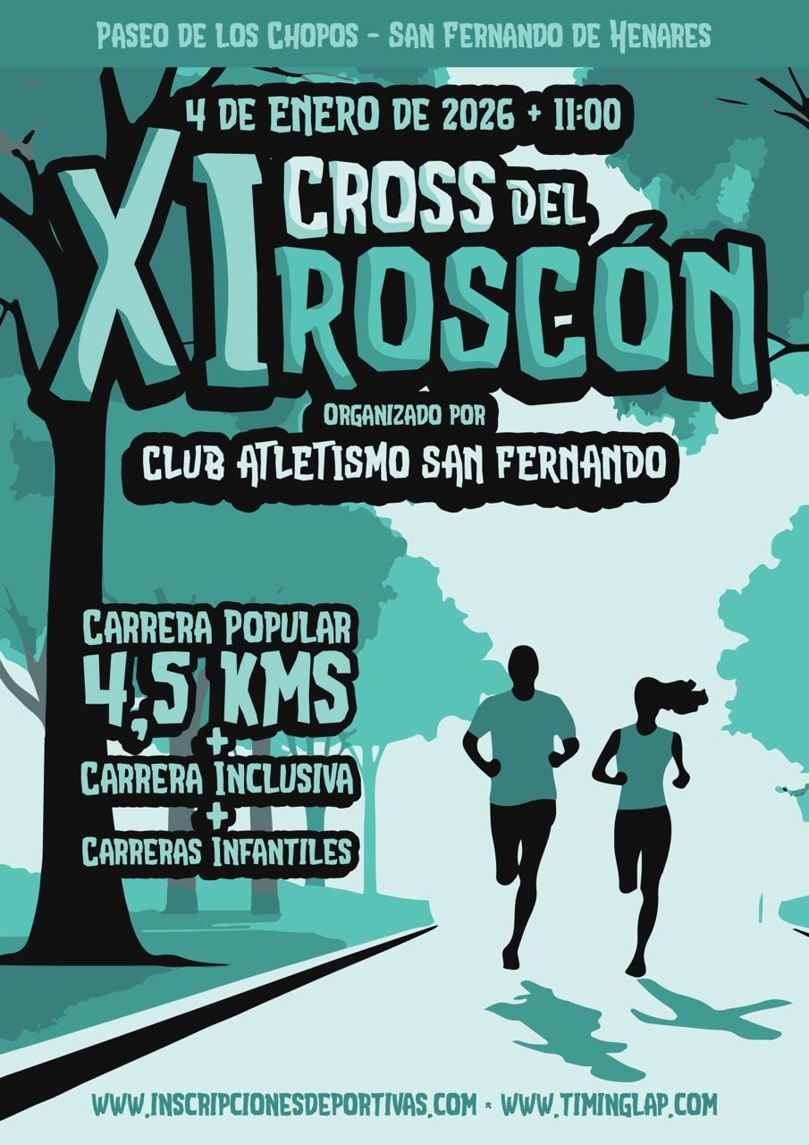 Resultados XI CROSS DEL ROSCÓN DE SAN FERNANDO DE HENARES 2026