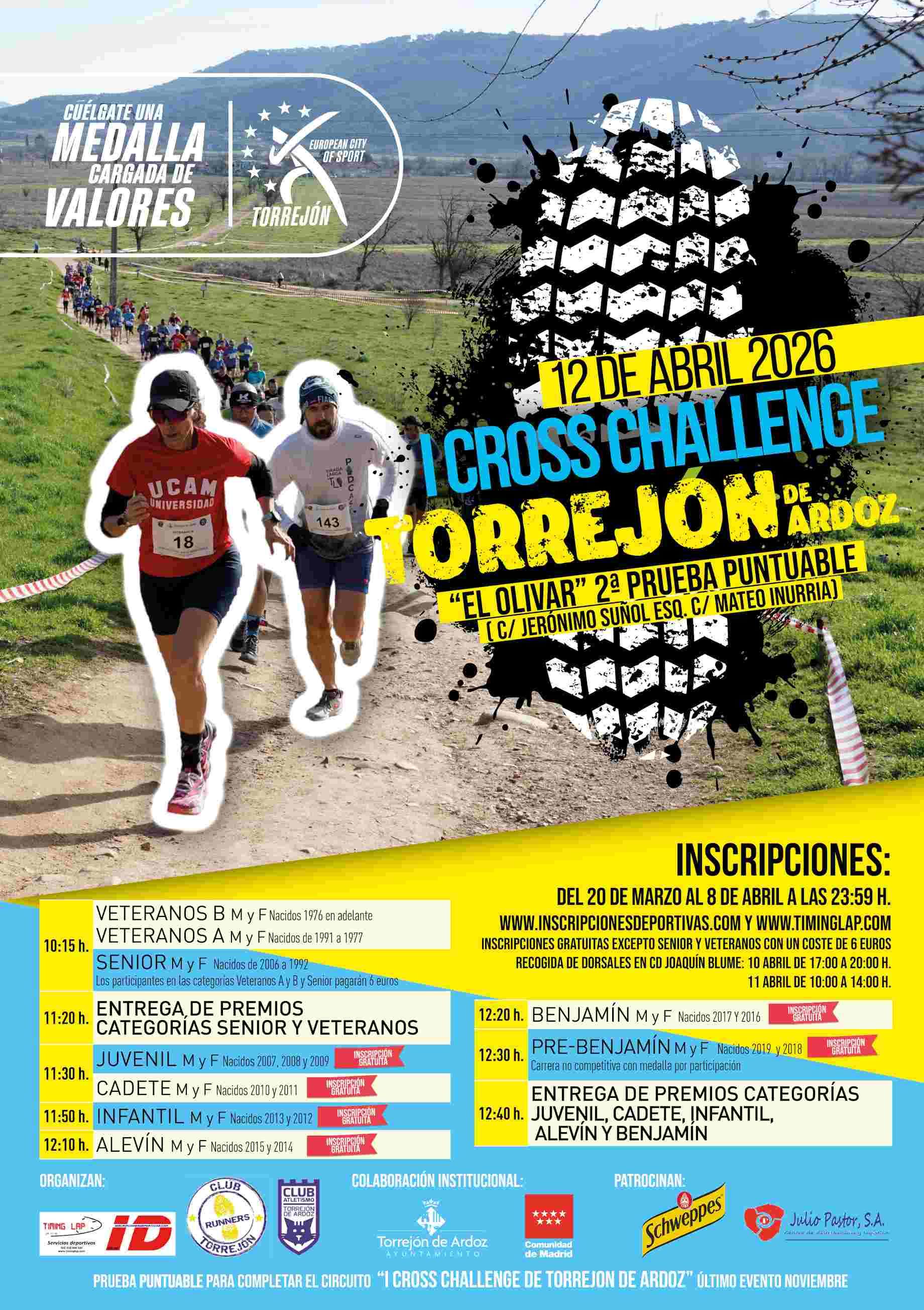 Resultados I CROSS CHALLENGE EL OLIVAR TORREJÓN DE ARDOZ