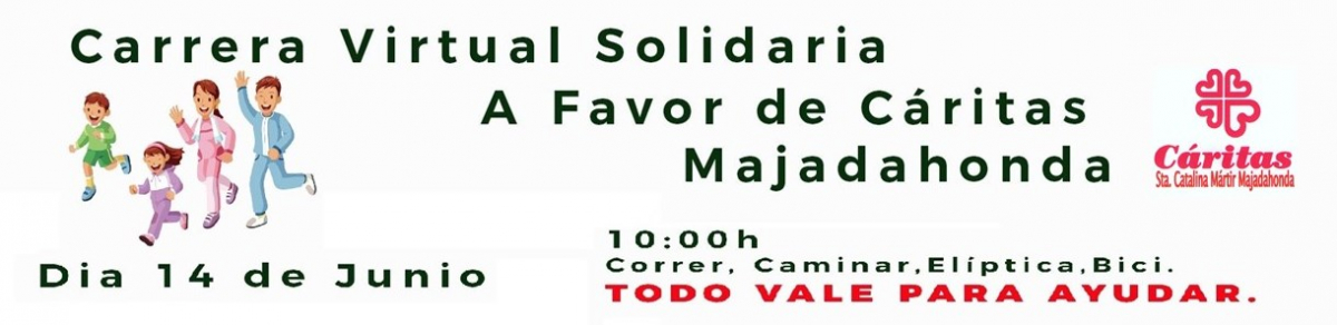 CARRERA VIRTUAL SOLIDARIA CÁRITAS MAJADAHONDA