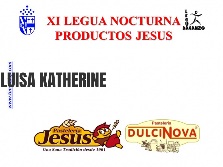 #JeVais - LUISA KATHERINE (LEGUA NOCTURNA 